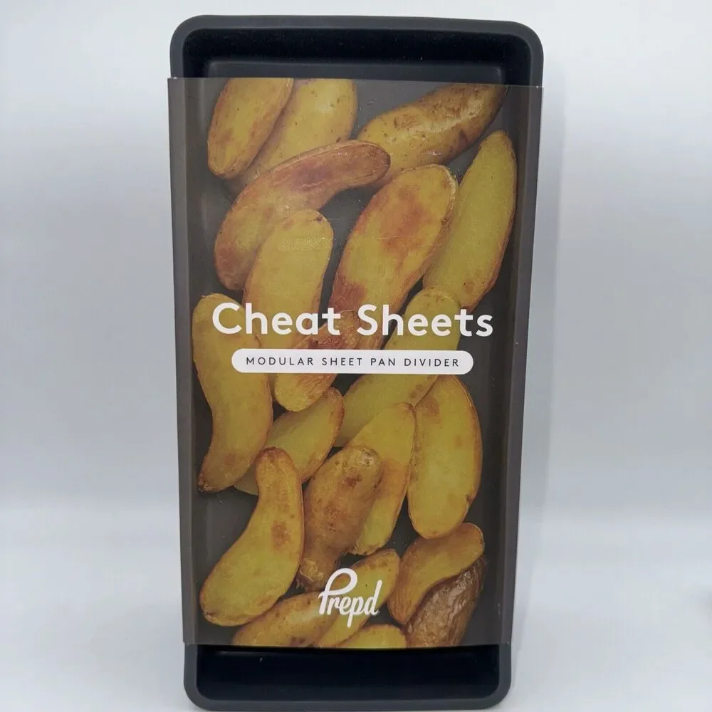 Prep'd Cheat Sheets - Original Sheet Pan Dividers &‎ Pan (4 Dividers)